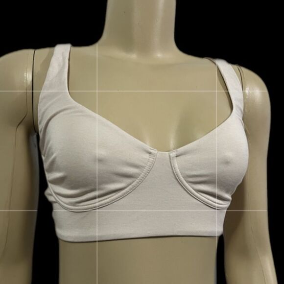 Victoria’s Secret Pink Supersoft Unlined Demi bralette bra Beige Xlarge - Picture 2 of 6